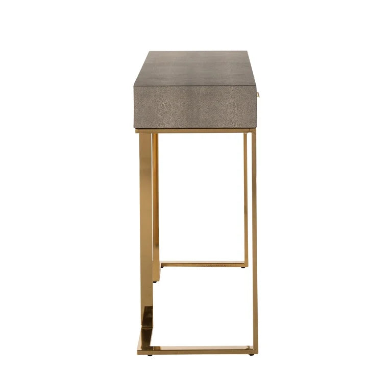 Console Marie-Lou 2-drawers (Gold) - FABULOUS HOME