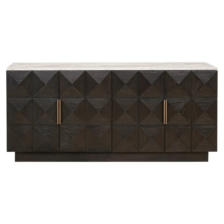 Sideboard Claremont 4-doors (Brown) - FABULOUS HOME