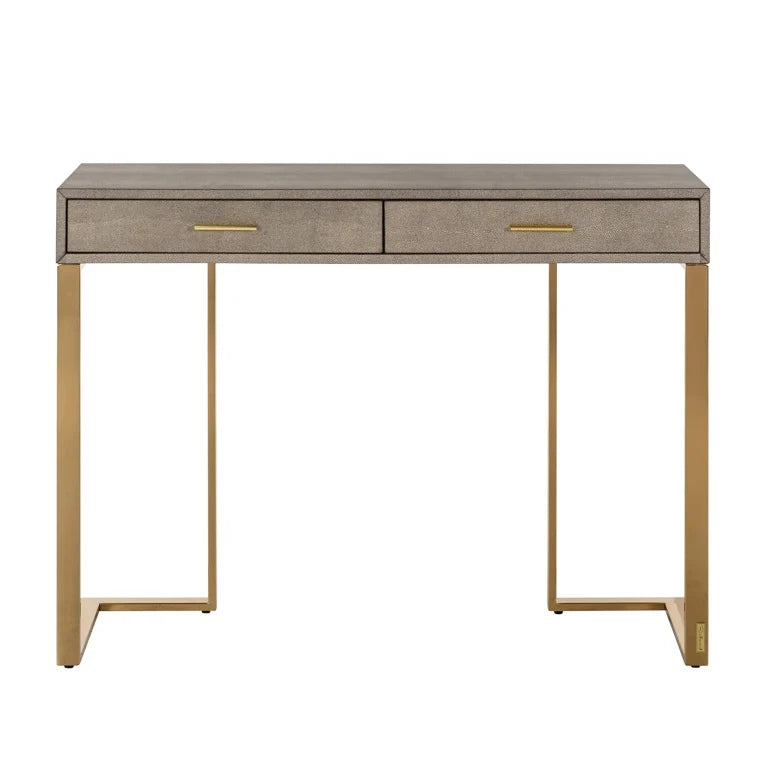 Console Marie-Lou 2-drawers (Gold) - FABULOUS HOME