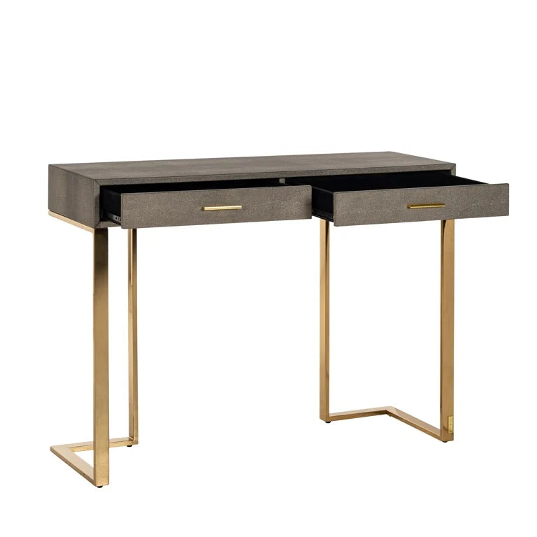 Console Marie-Lou 2-drawers (Gold) - FABULOUS HOME