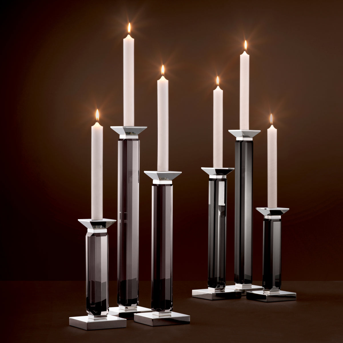 Candle Holder Livia set of 3 - FABULOUS HOME