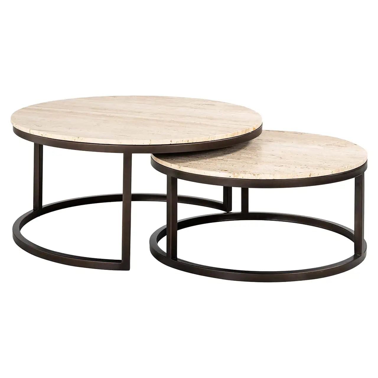 Coffee table Avalon set of 2 (Bronze) - FABULOUS HOME
