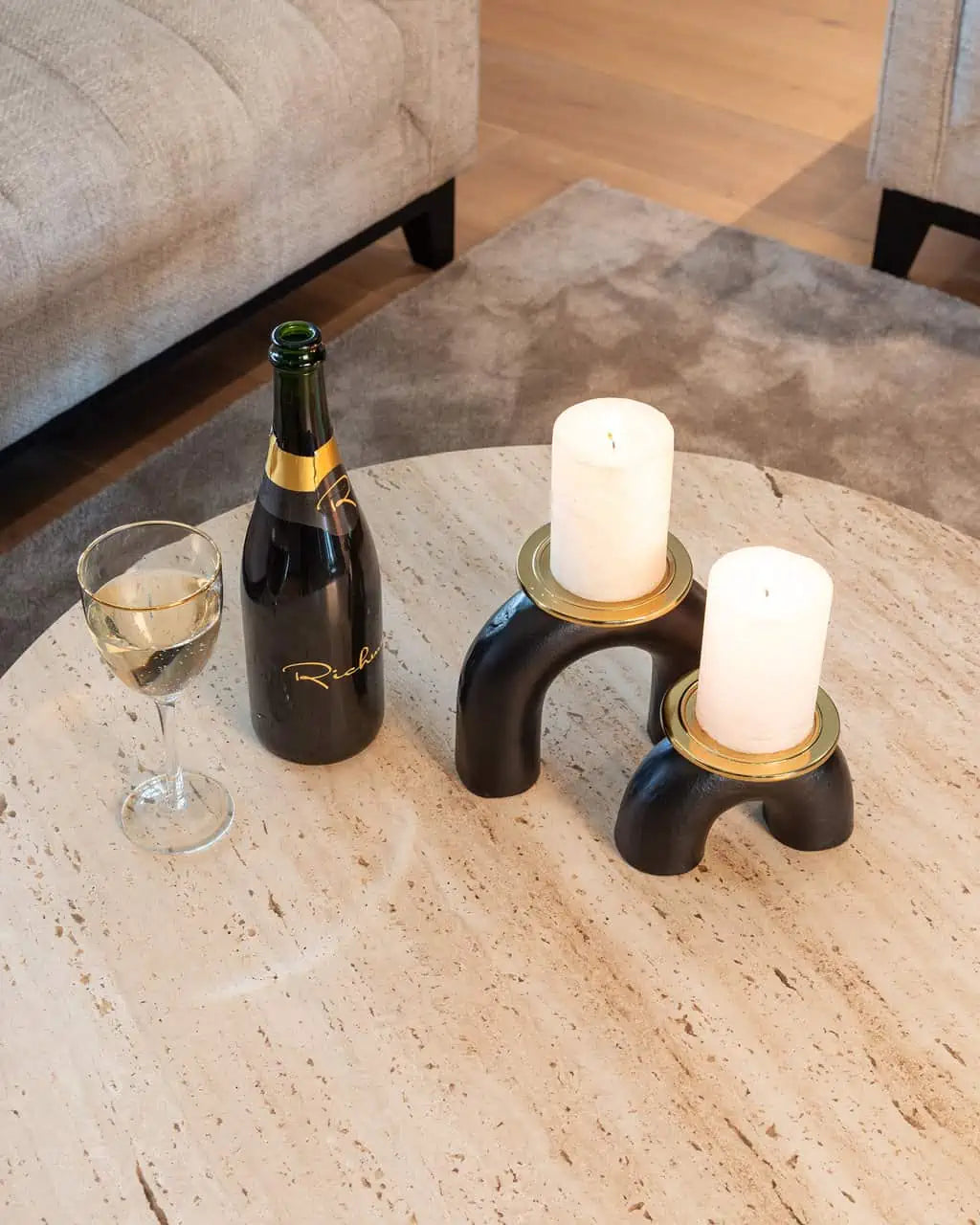 Coffee table Avalon set of 2 (Bronze) - FABULOUS HOME