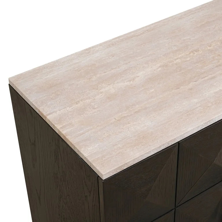 Sideboard Claremont 4-doors (Brown) - FABULOUS HOME