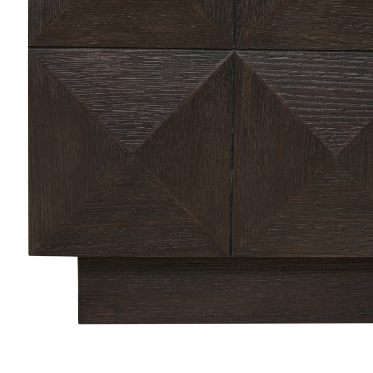 TV cabinet Claremont 4-doors (Brown) - FABULOUS HOME