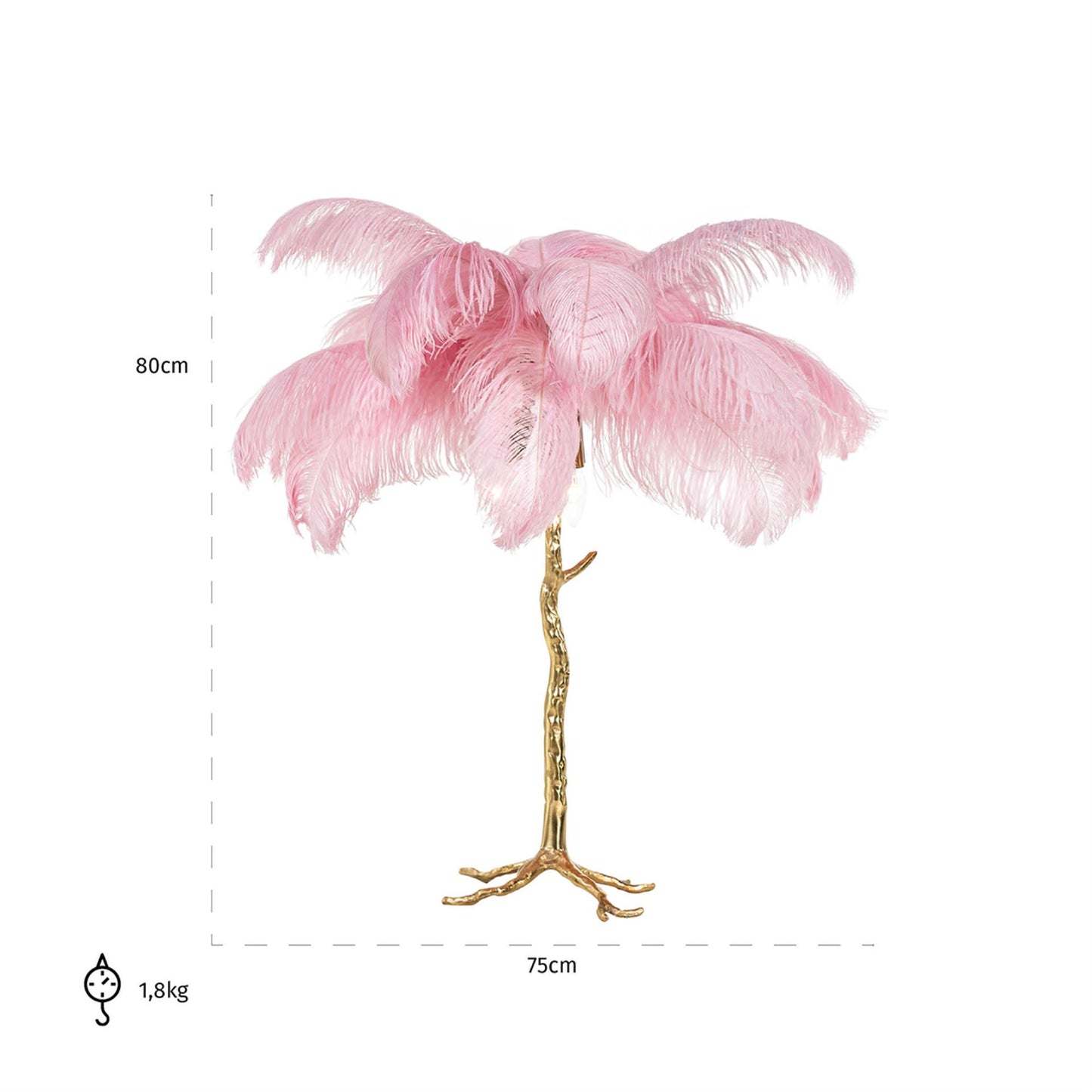 Table Lamp Upanova pink - FABULOUS HOME