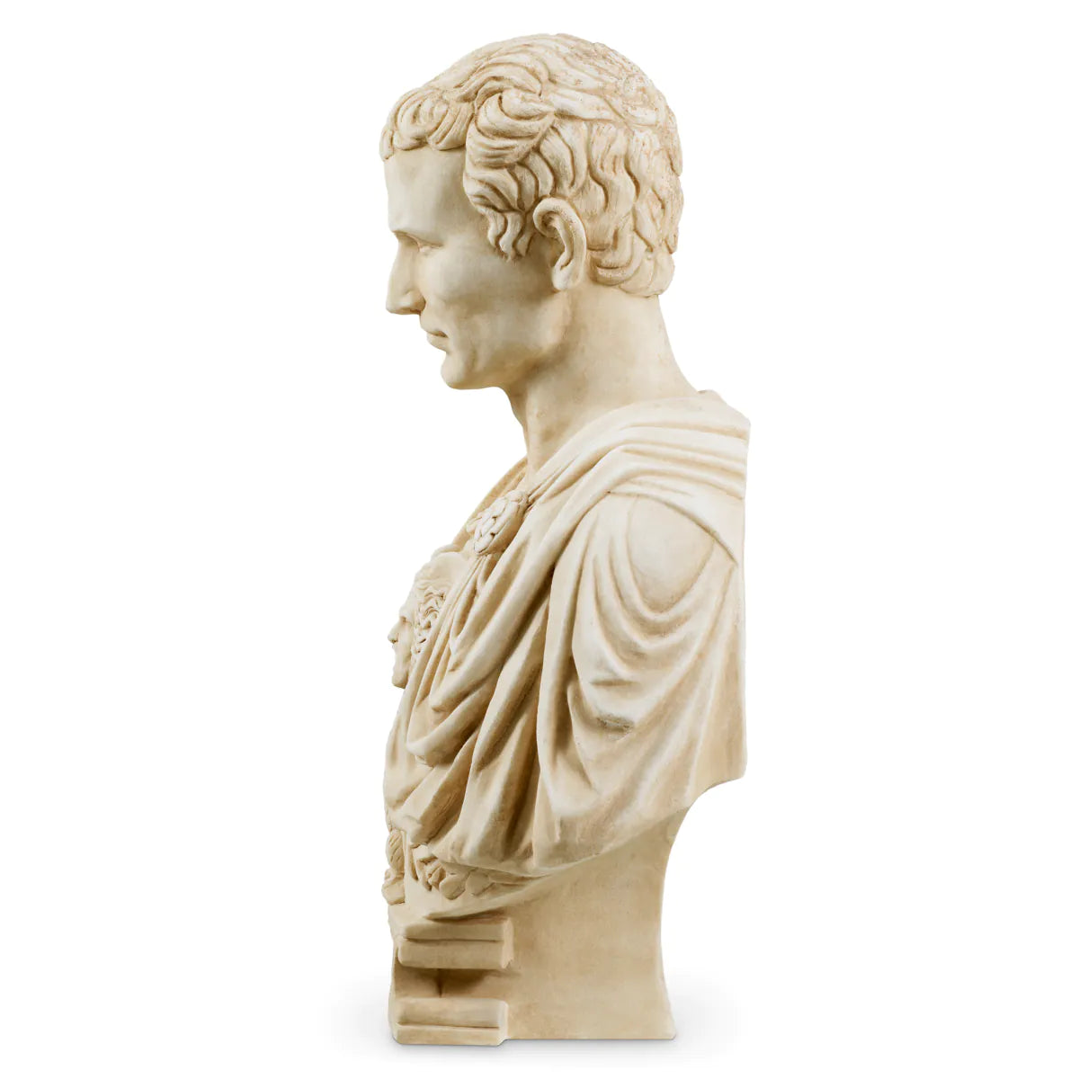 Solid Marble Bust of Julius Caesar - FABULOUS HOME