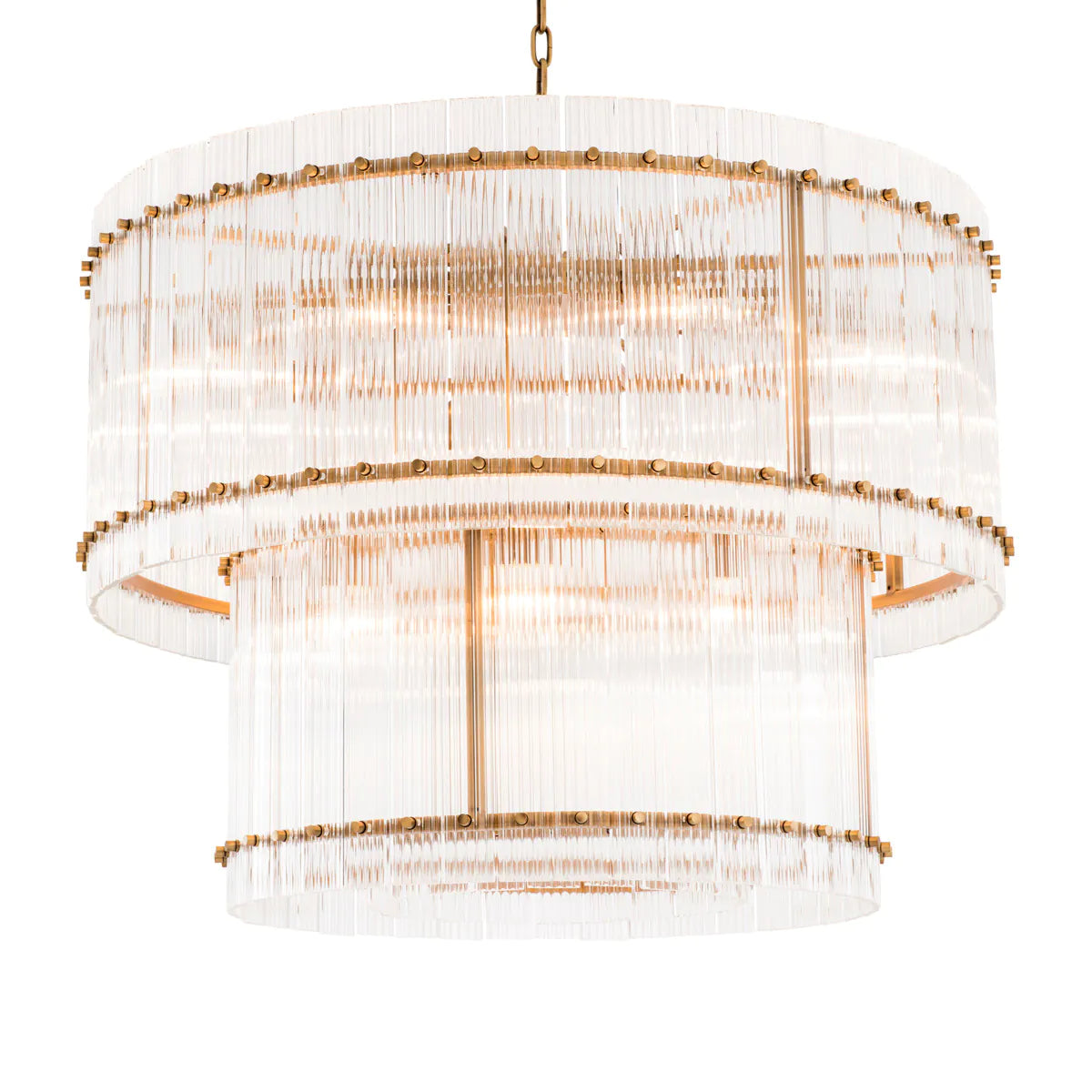 Chandelier Ruby L Brass