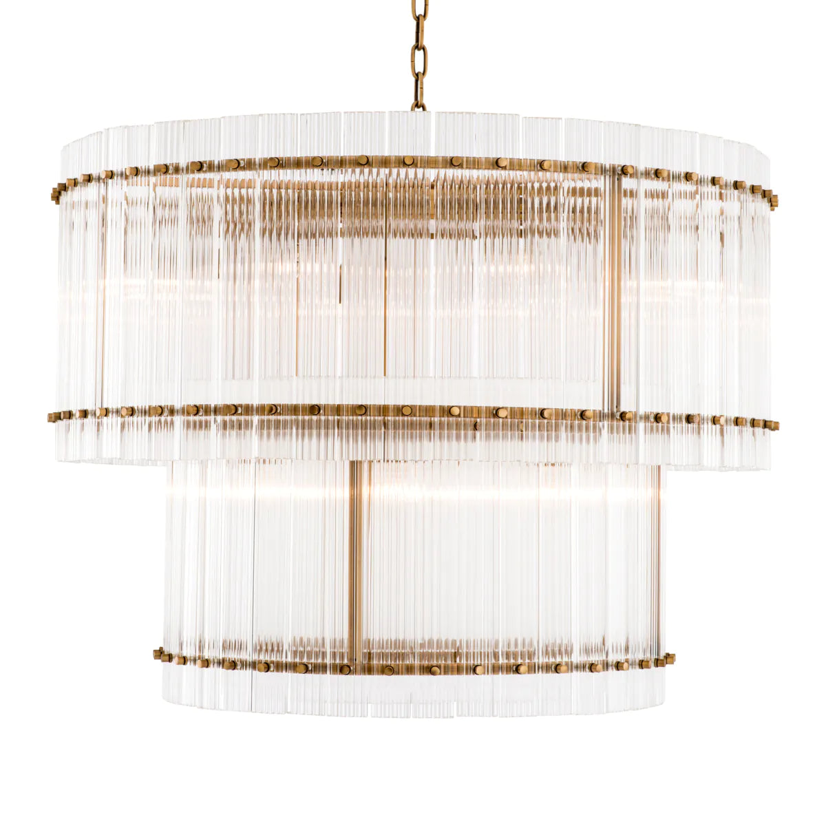 Chandelier Ruby L Brass