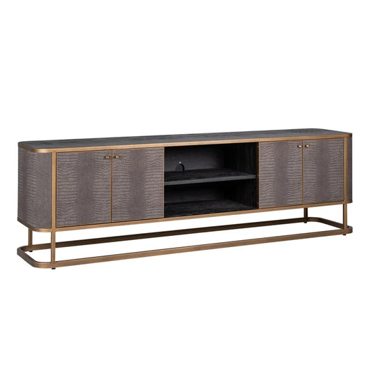 TV cabinet Classio with 4-doors (Brushed Gold)