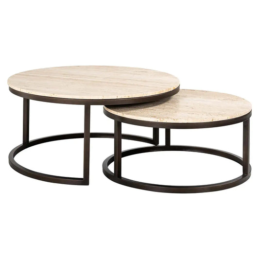 Coffee table Avalon set of 2 (Bronze)