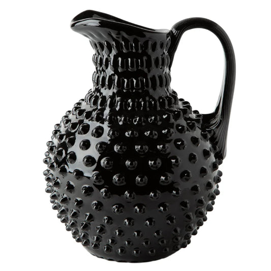 Black hobnail pitcher 2L