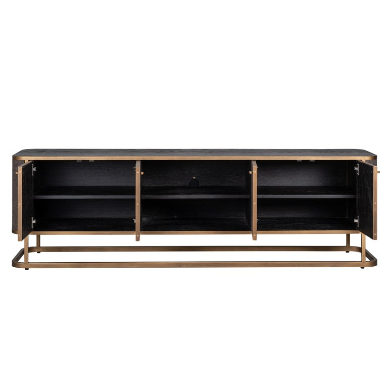 TV cabinet Classio with 4-doors (Brushed Gold)