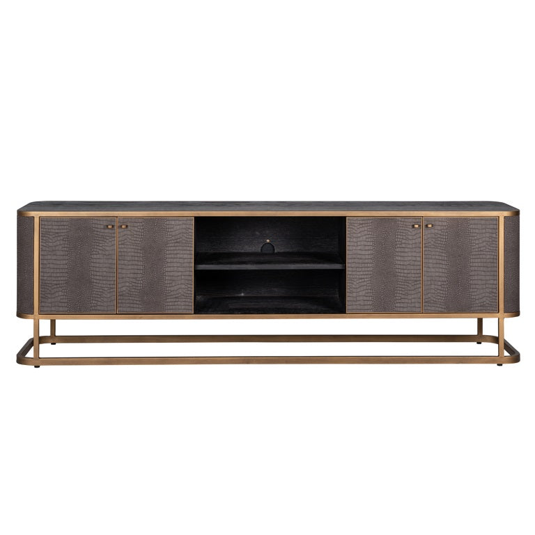 TV cabinet Classio with 4-doors (Brushed Gold)