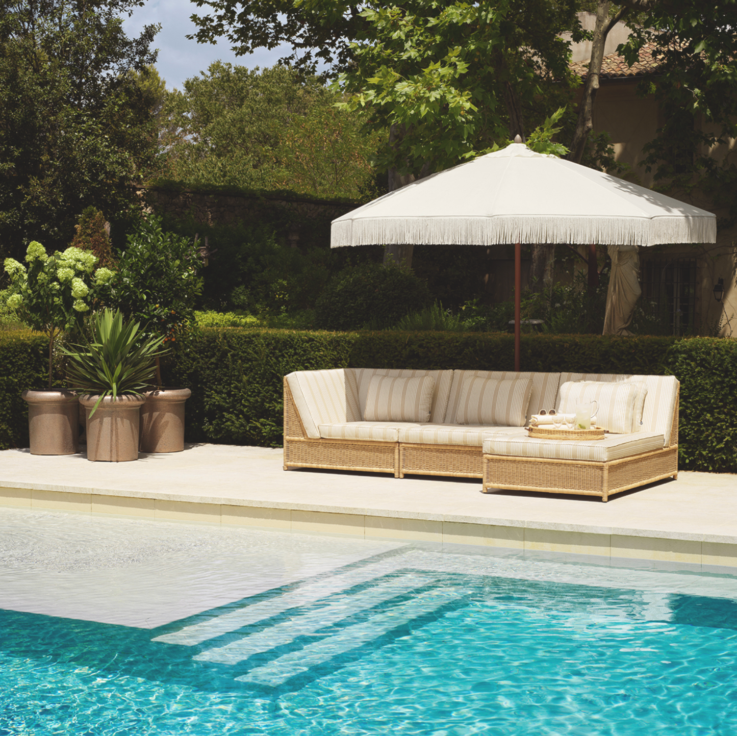Outdoor Modular Chair Hampton corner - FABULOUS HOME